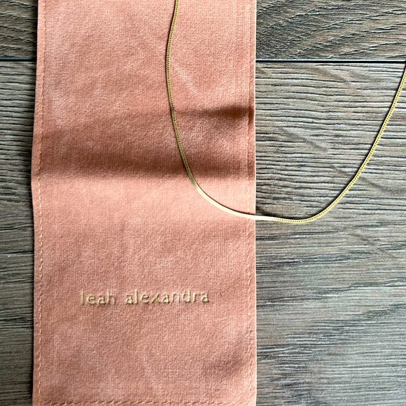 Leah Alexandra Jewelry - Leah Alexandra Gold Herringbone Chain Necklace